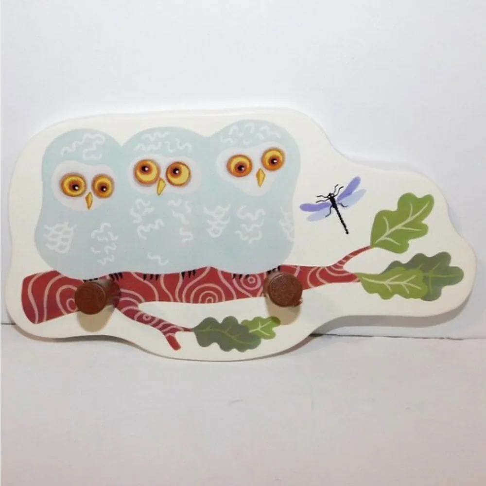 IKEA Vandring Owl Dragonfly Two Hooks Wall Hanger